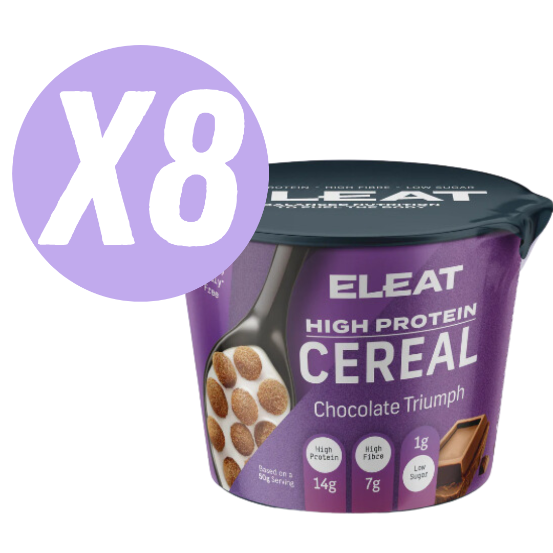 ELEAT Chocolate Triumph Flavour High Protein Cereal 50g - Case Of 8 Multisave