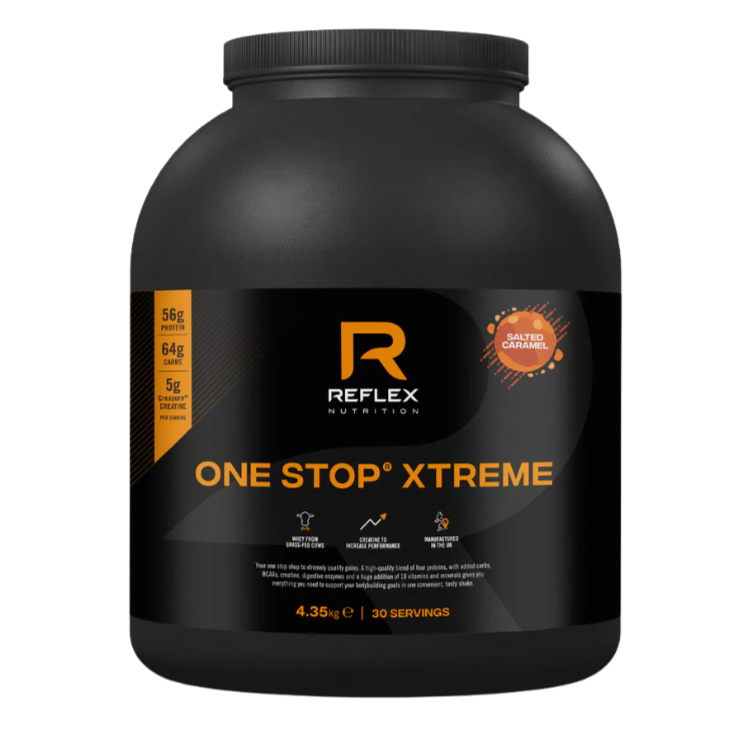 Reflex Nutrition One Stop Xtreme Salted Caramel Whey Protein 4.35kg