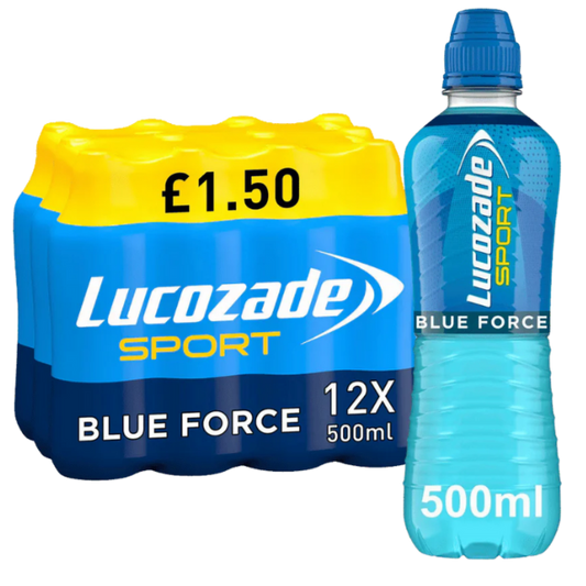 Lucozade Sport Blue Force Isotonic Sports Drink 500ml - Case of 12
