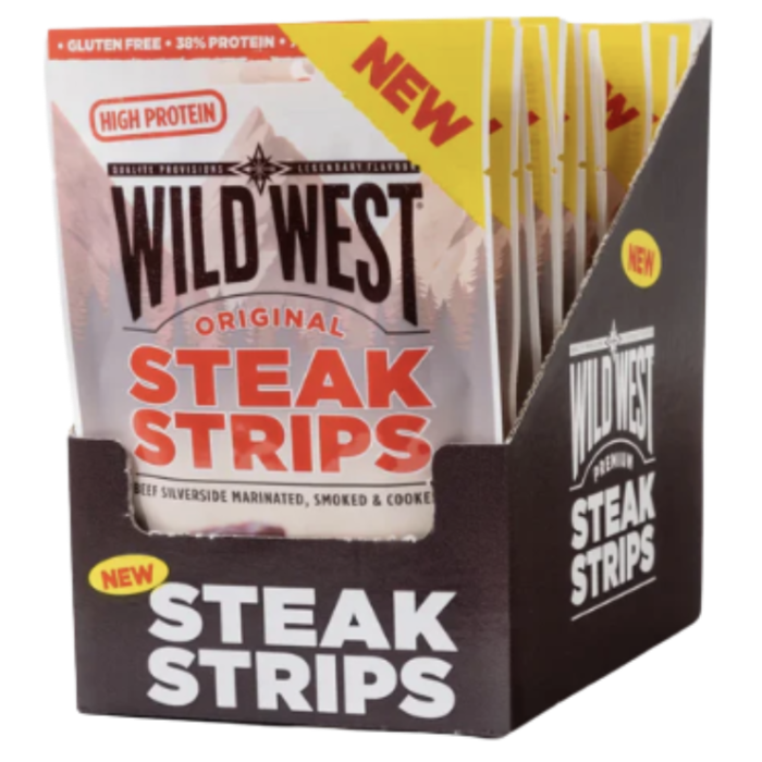 Wild West Original Steak Strips 35g - Case of 16