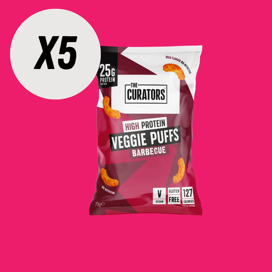 The Curators Barbecue Flavour Veggie Puffs 75g - Case of 5