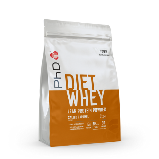PhD Nutrition Diet Whey Salted Caramel Flavour 2kg [Best Before: 31/01/2025]
